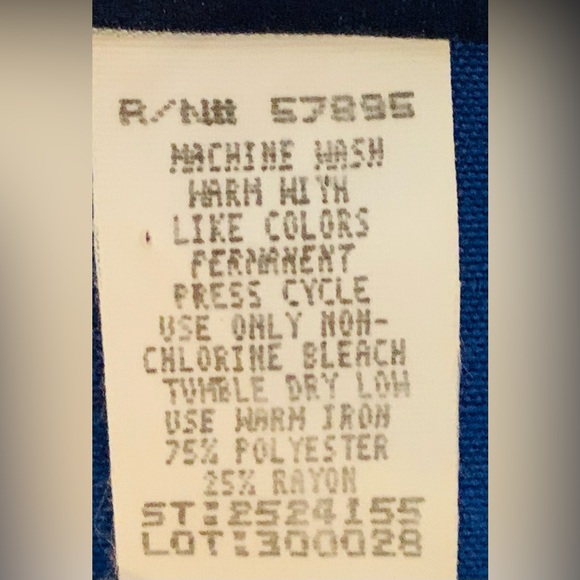 Royal Blue Jacket Blazer Size 12 Requirements Petite Made in the USA Vintage - Picture 7 of 9